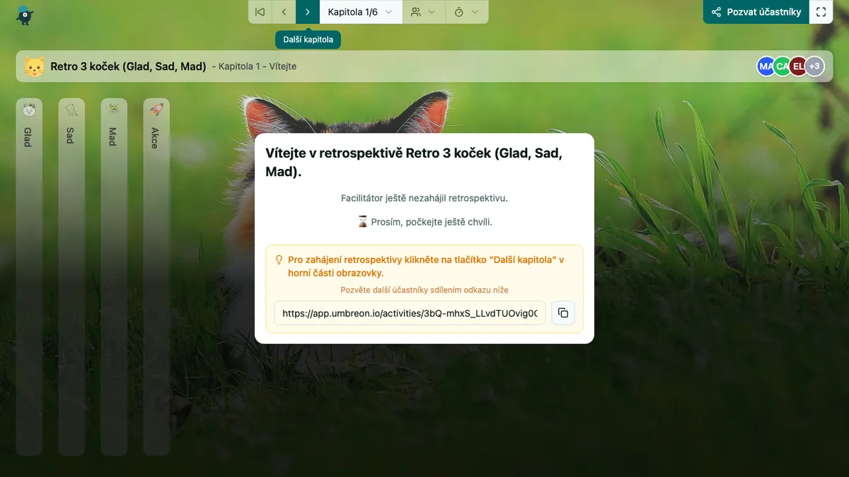 Retro 3 koček (Glad, Sad, Mad) - welcome