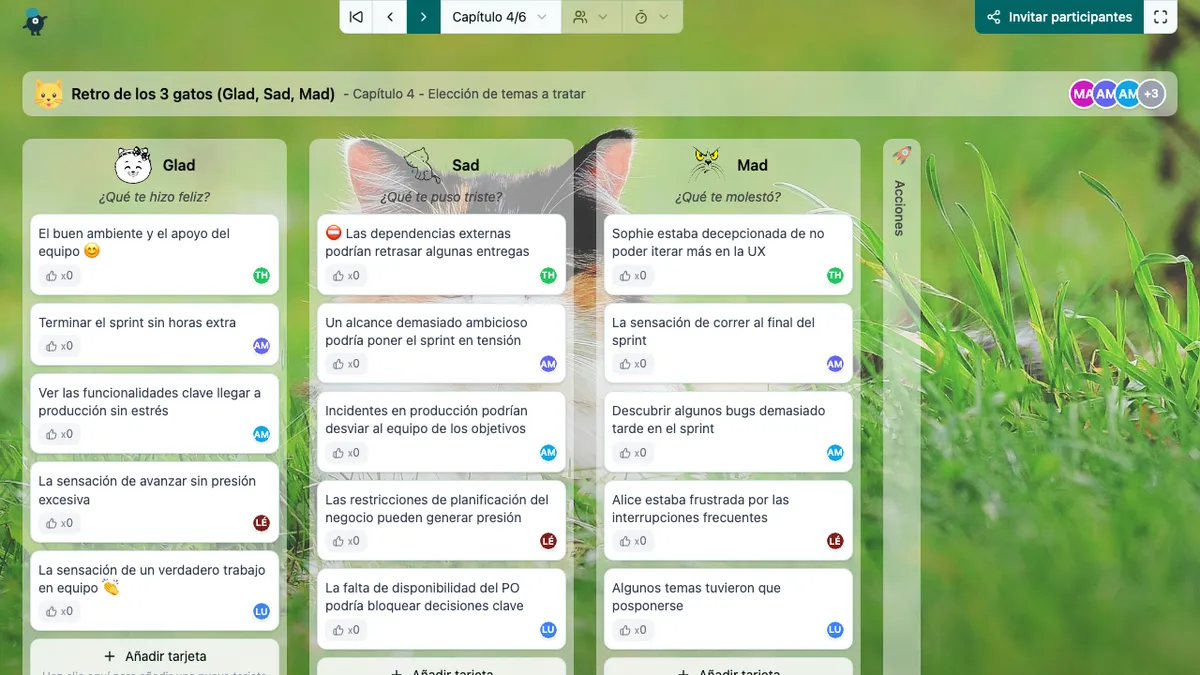 Retro de los 3 gatos (Glad, Sad, Mad) - choose-subjects