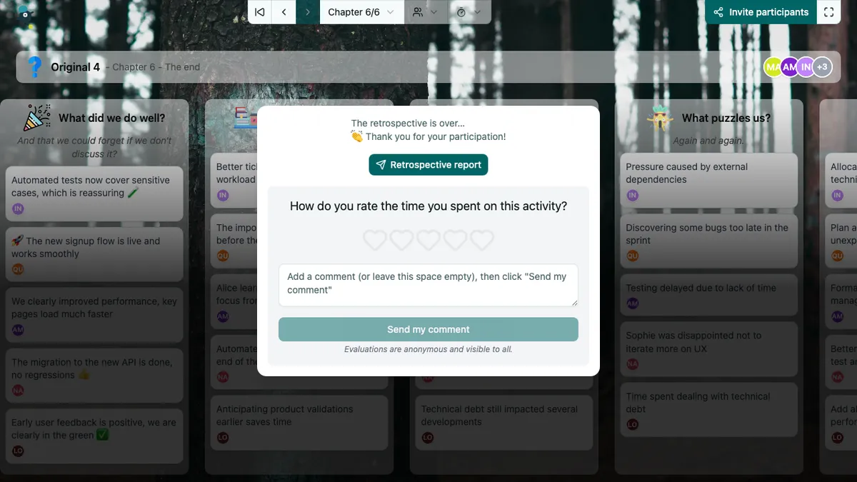 Oryginalna czwórka - end