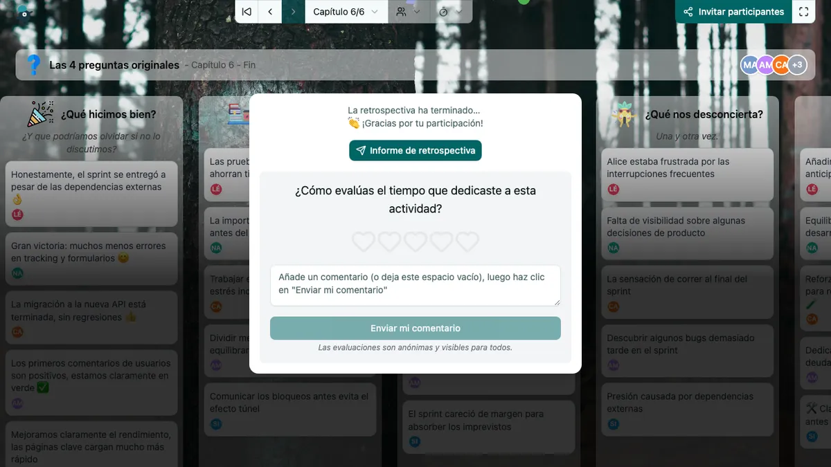 Las 4 preguntas originales - end