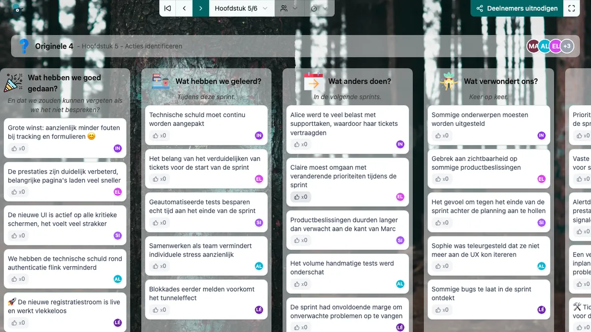 Originele 4 - actions