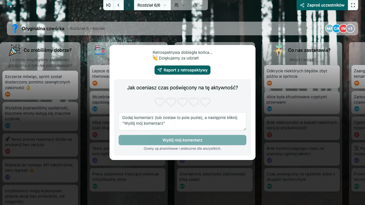 Oryginalna czwórka - end
