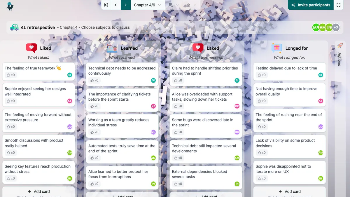 Retrospektywa 4L - choose-subjects