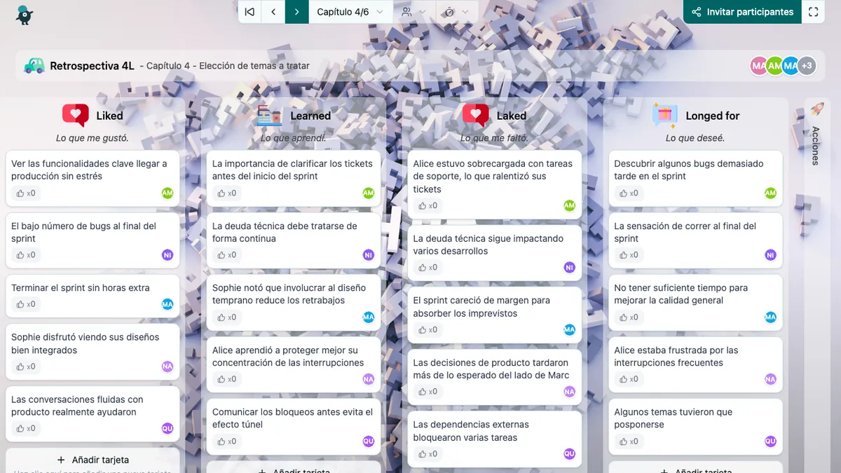 Retrospectiva 4L - choose-subjects