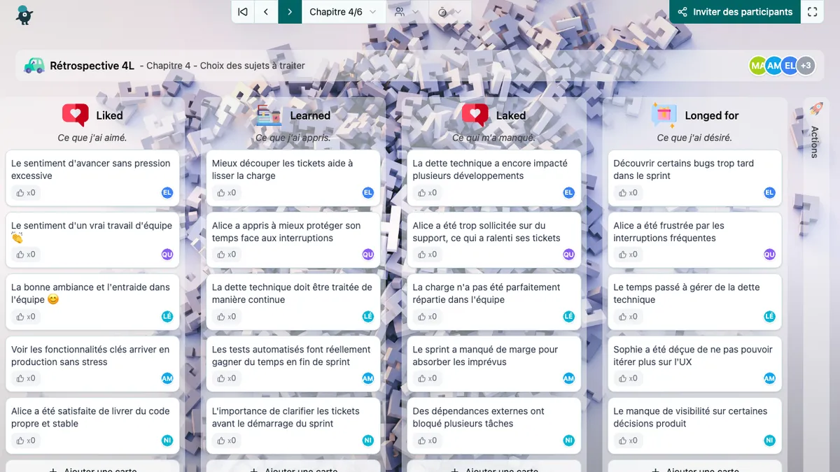 Rétrospective 4L - choose-subjects