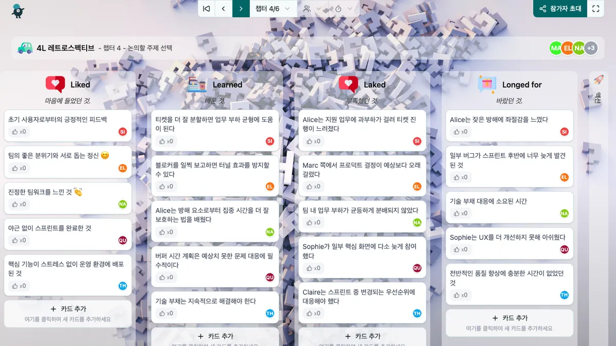 4L 레트로스펙티브 - choose-subjects