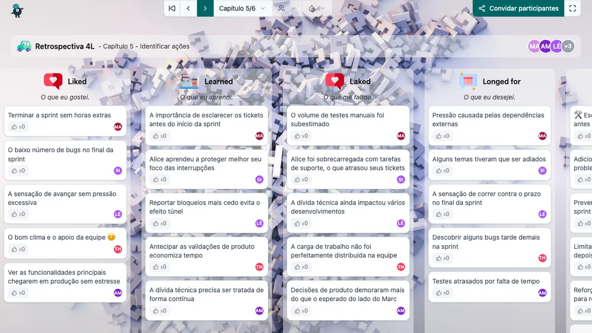 Retrospectiva 4L - actions