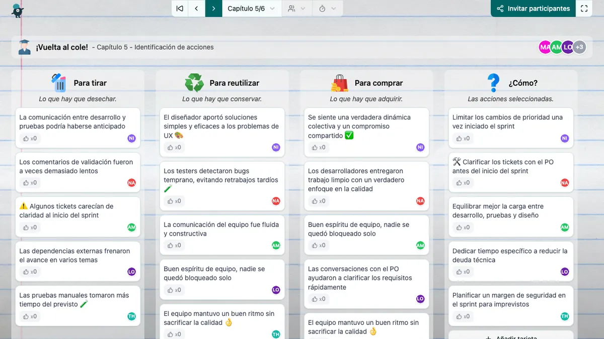 ¡Vuelta al cole! - actions