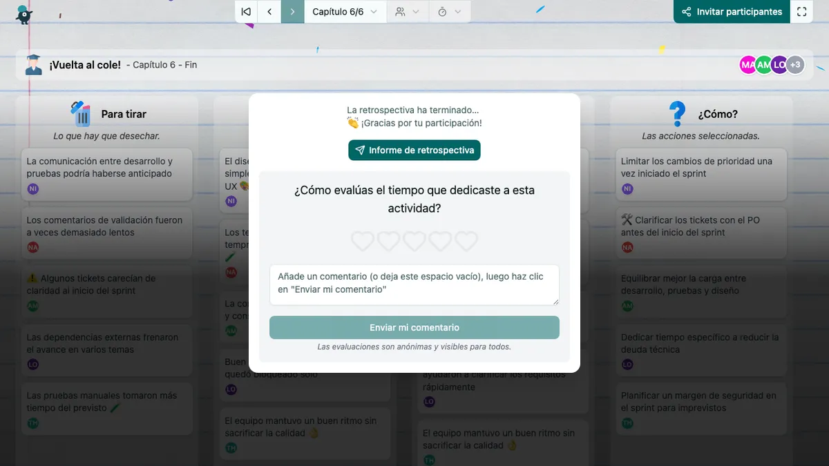 ¡Vuelta al cole! - end