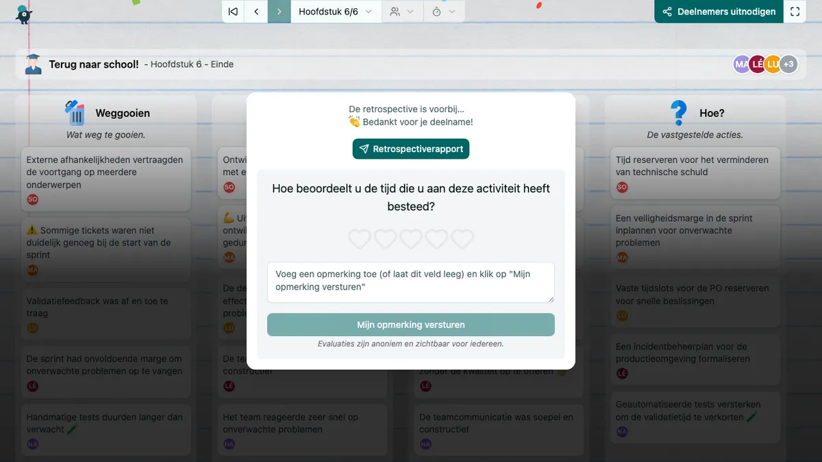 Terug naar school! - end