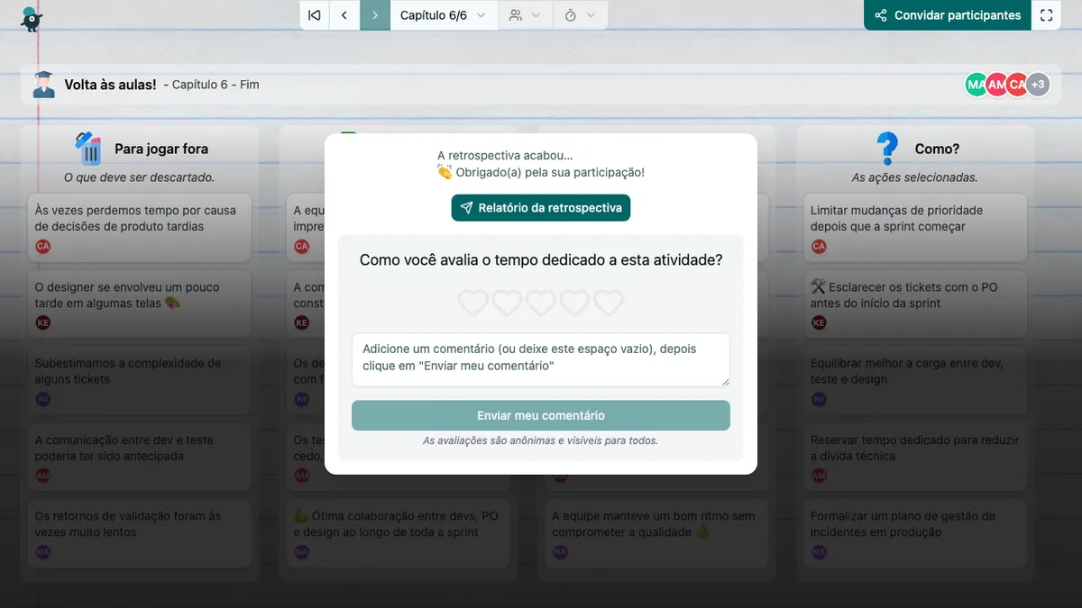Volta às aulas! - end