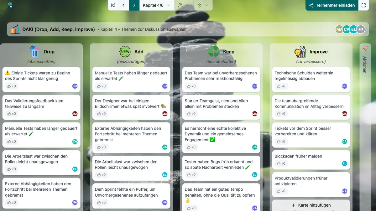 DAKI (Drop, Add, Keep, Improve) - choose-subjects