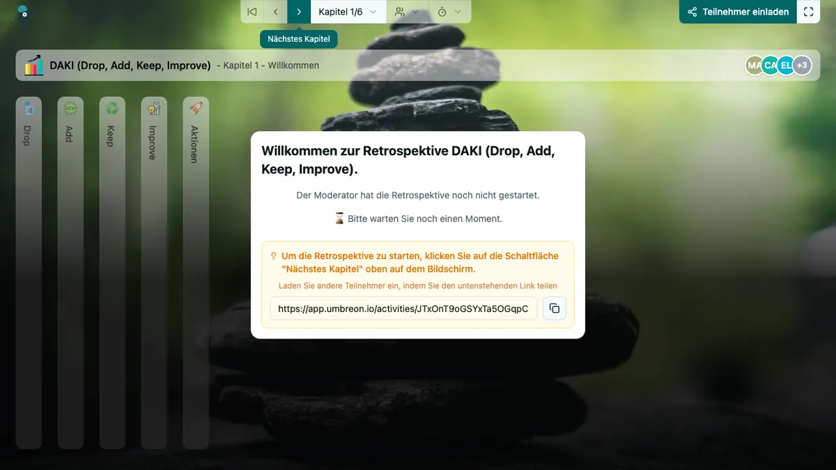 DAKI (Drop, Add, Keep, Improve) - welcome