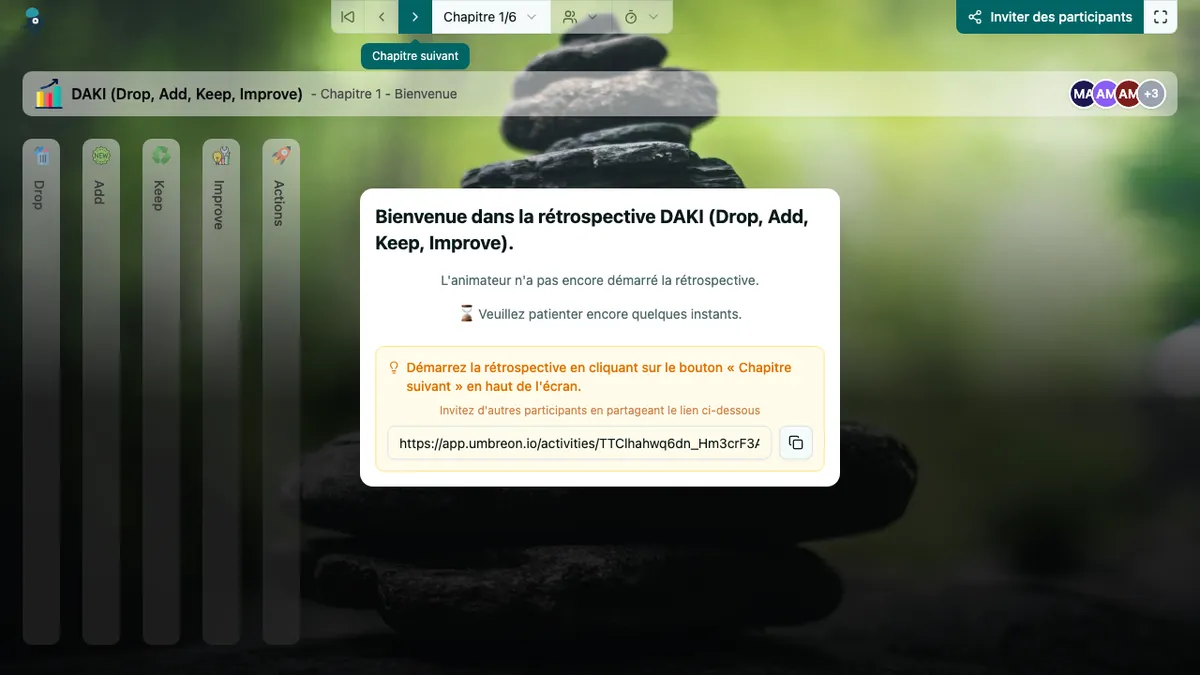 DAKI (Drop, Add, Keep, Improve) - welcome