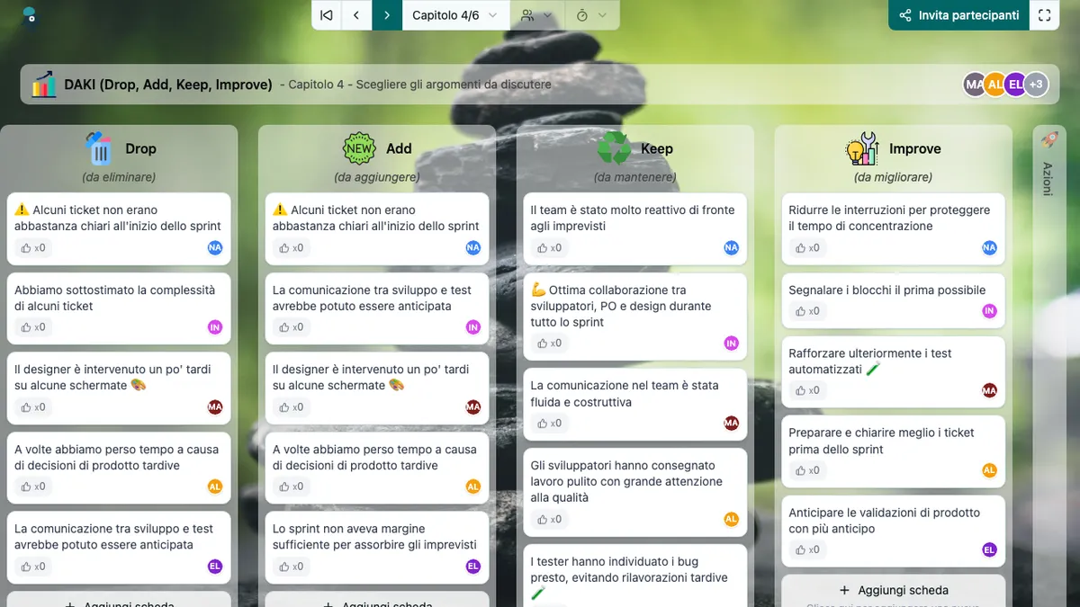 DAKI (Drop, Add, Keep, Improve) - choose-subjects