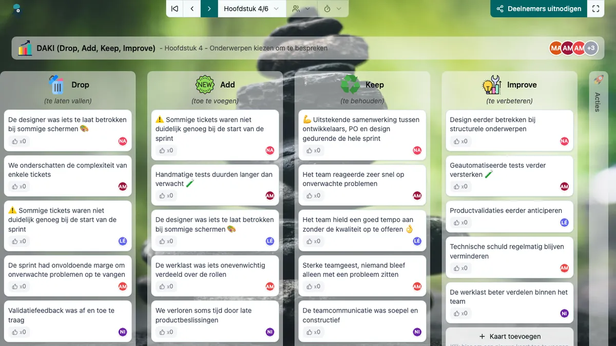 DAKI (Drop, Add, Keep, Improve) - choose-subjects