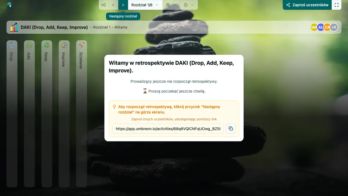 DAKI (Drop, Add, Keep, Improve) - welcome