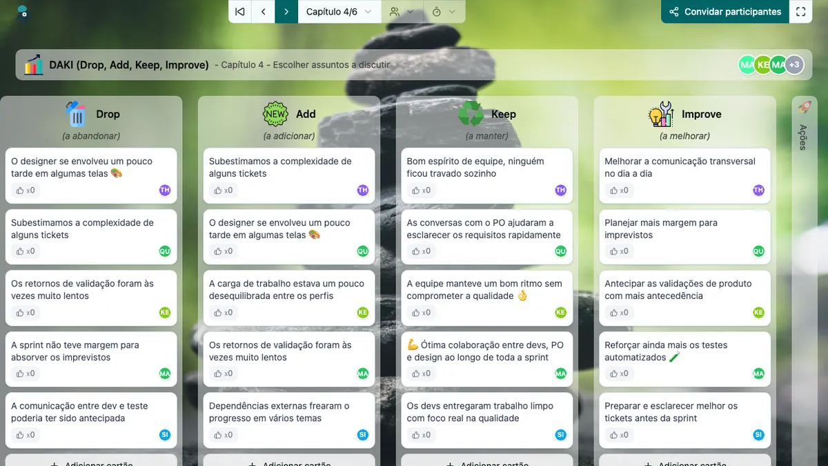 DAKI (Drop, Add, Keep, Improve) - choose-subjects