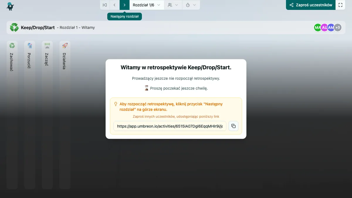 Keep/Drop/Start - welcome