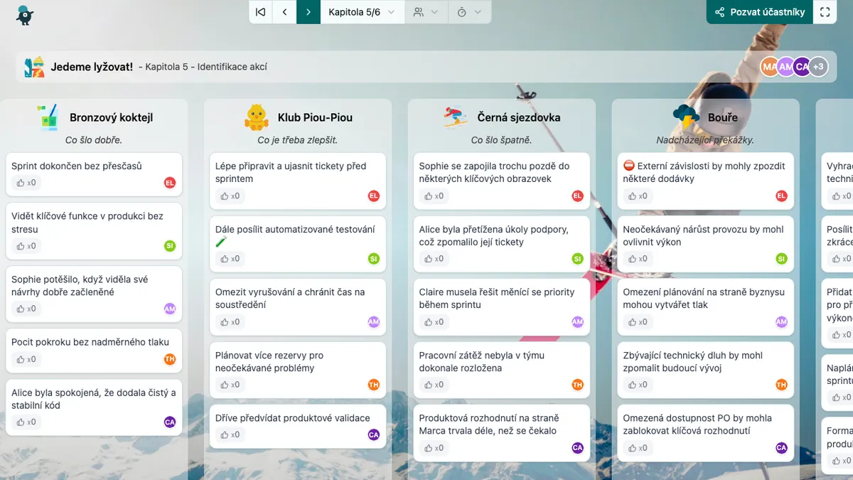 Jedeme lyžovat! - actions