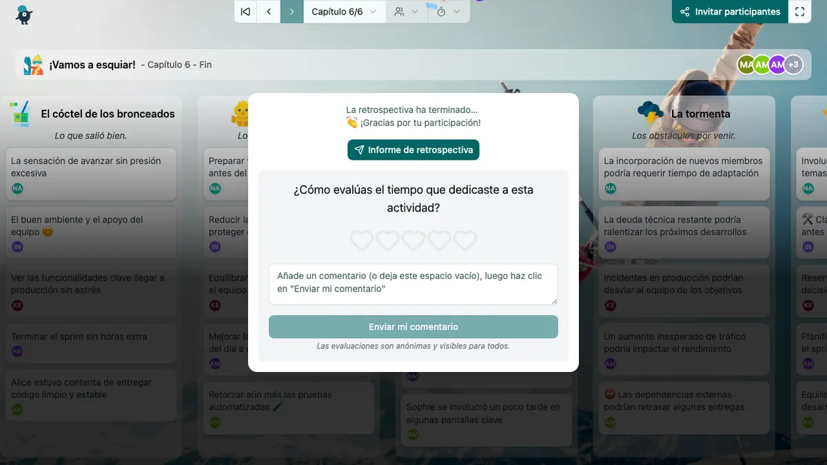 ¡Vamos a esquiar! - end