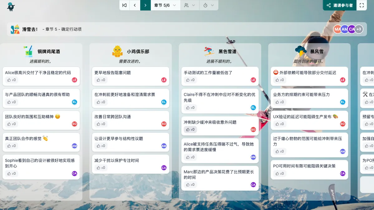 滑雪去！ - actions