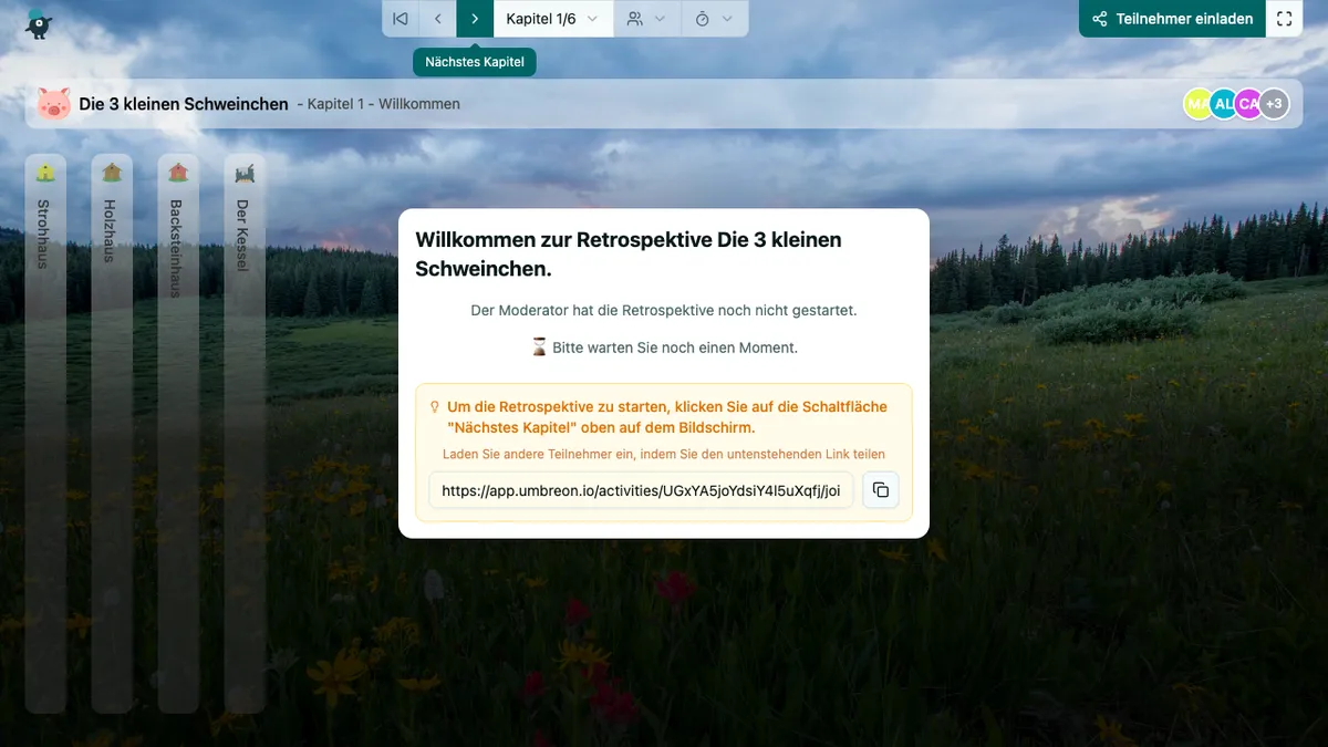 Die 3 kleinen Schweinchen - welcome