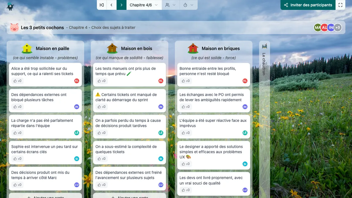 Les 3 petits cochons - choose-subjects