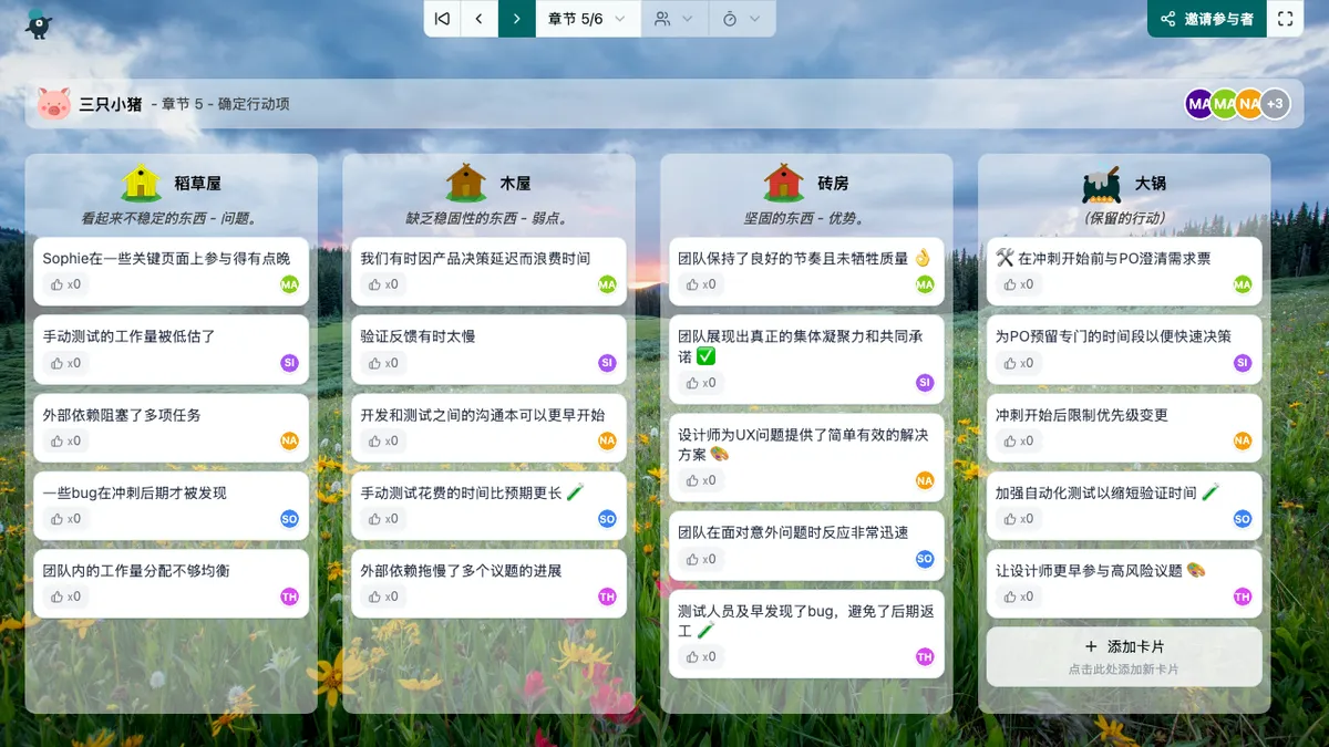 三只小猪 - actions