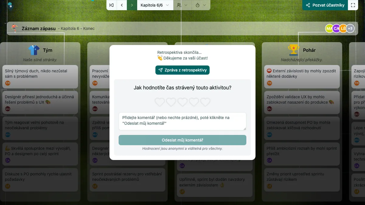 Záznam zápasu - end