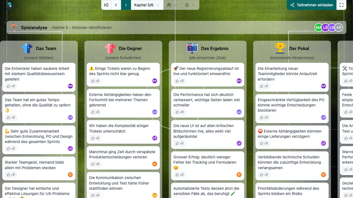 Spielanalyse - actions