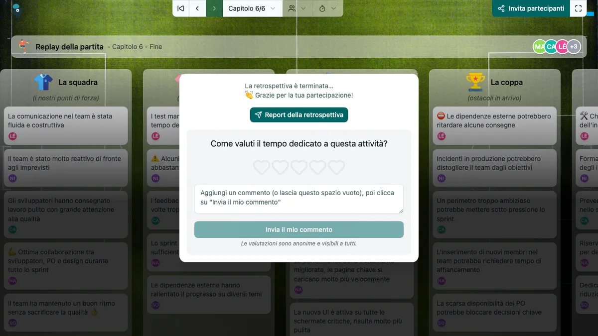 Replay della partita - end