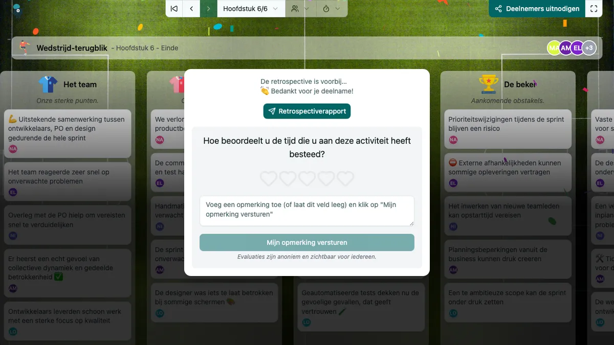 Wedstrijd-terugblik - end