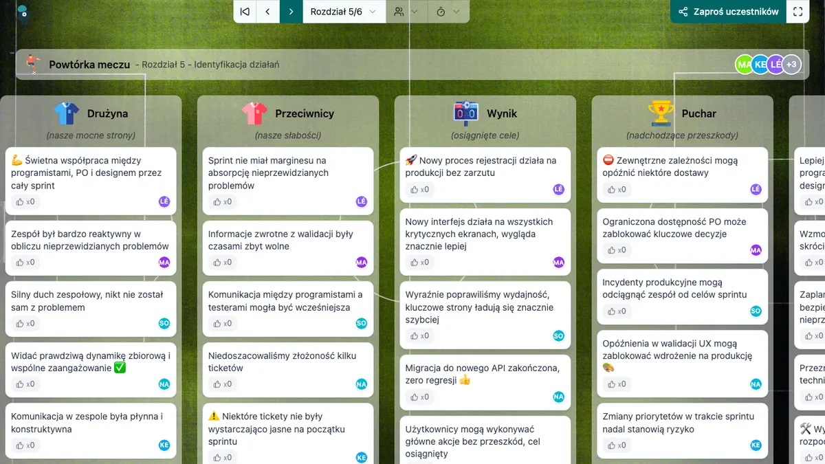 Powtórka meczu - actions