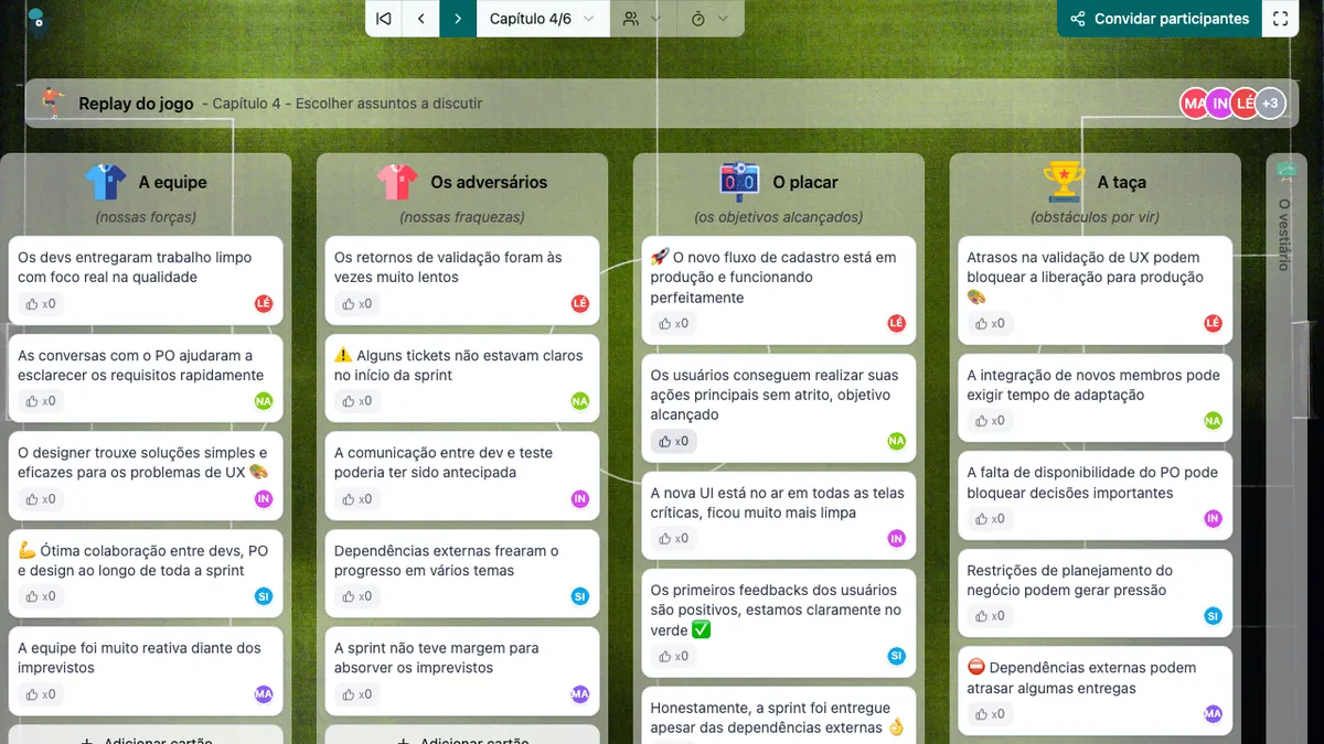 Replay do jogo - choose-subjects