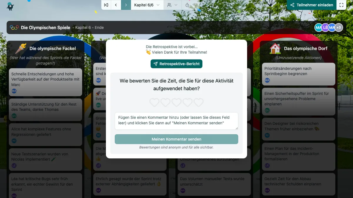 Die Olympischen Spiele - end