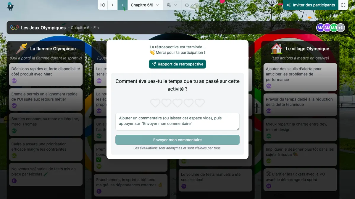 Les Jeux Olympiques - end
