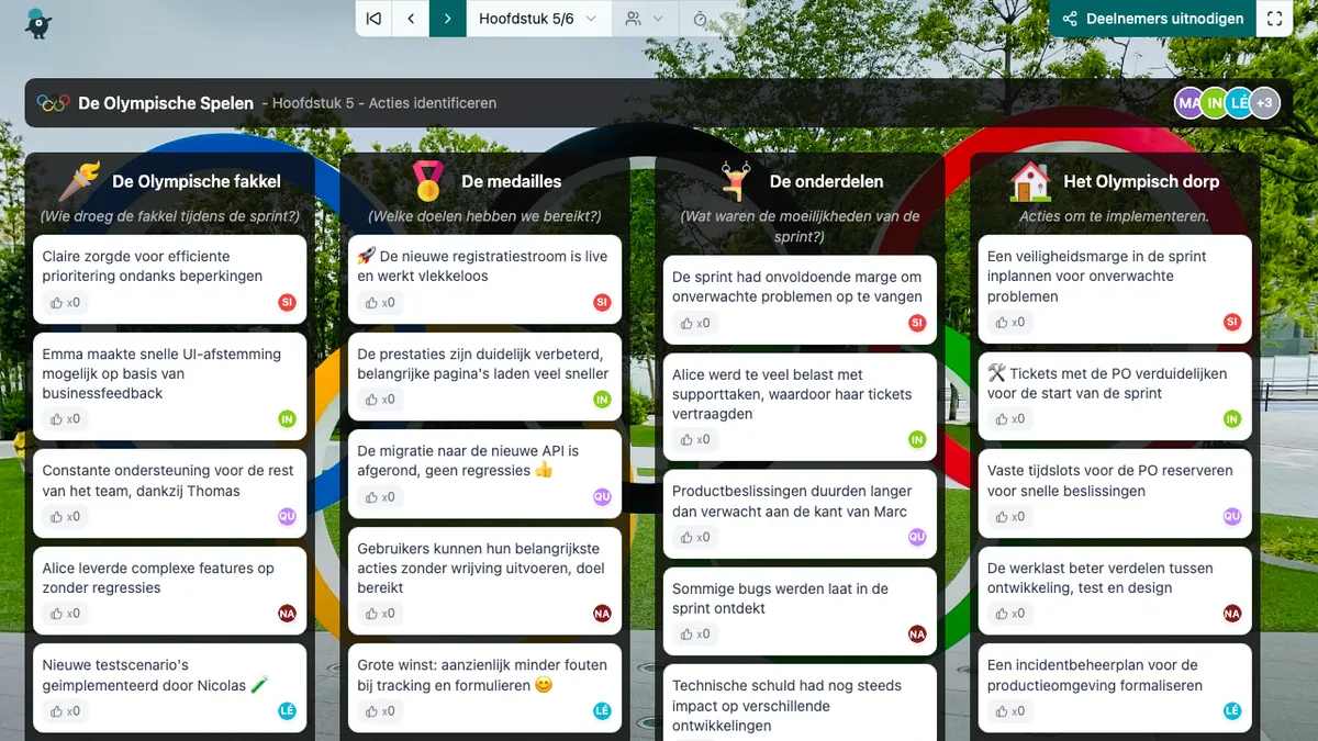 De Olympische Spelen - actions