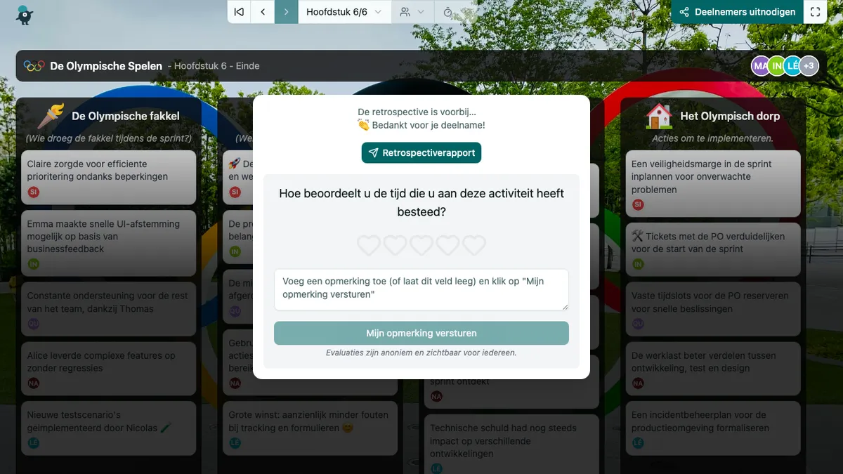 De Olympische Spelen - end