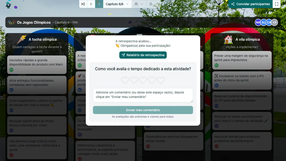 Os Jogos Olímpicos - end