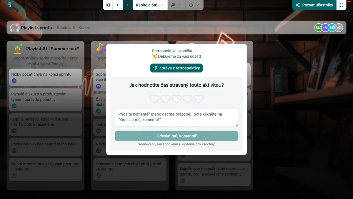 Playlist sprintu - end