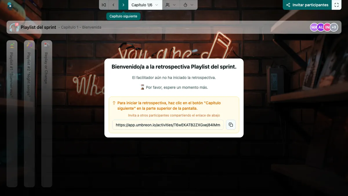 Playlist del sprint - welcome
