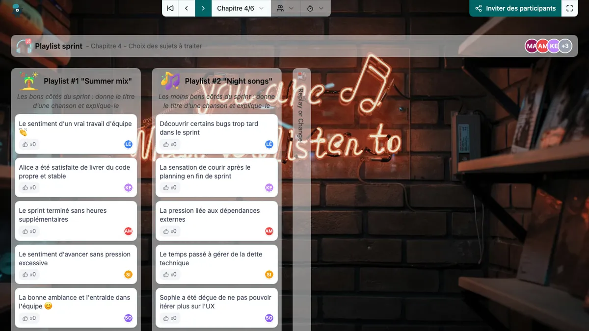 Playlist sprint - choose-subjects