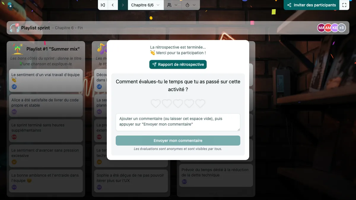 Playlist sprint - end
