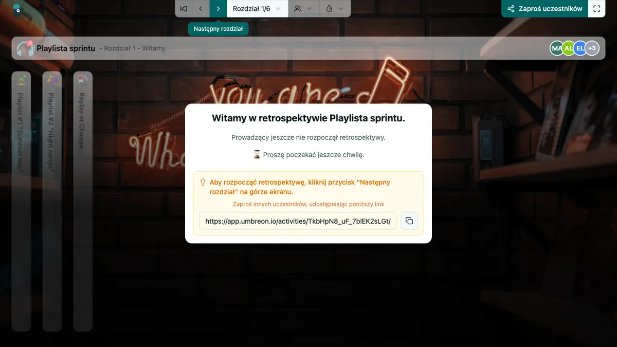 Playlista sprintu - welcome