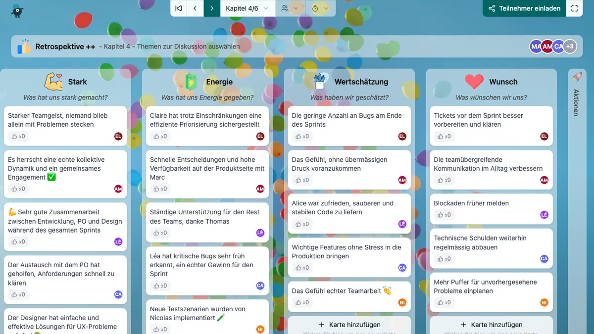 Retrospektive ++ - choose-subjects