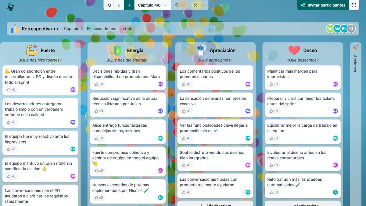 Retrospectiva ++ - choose-subjects
