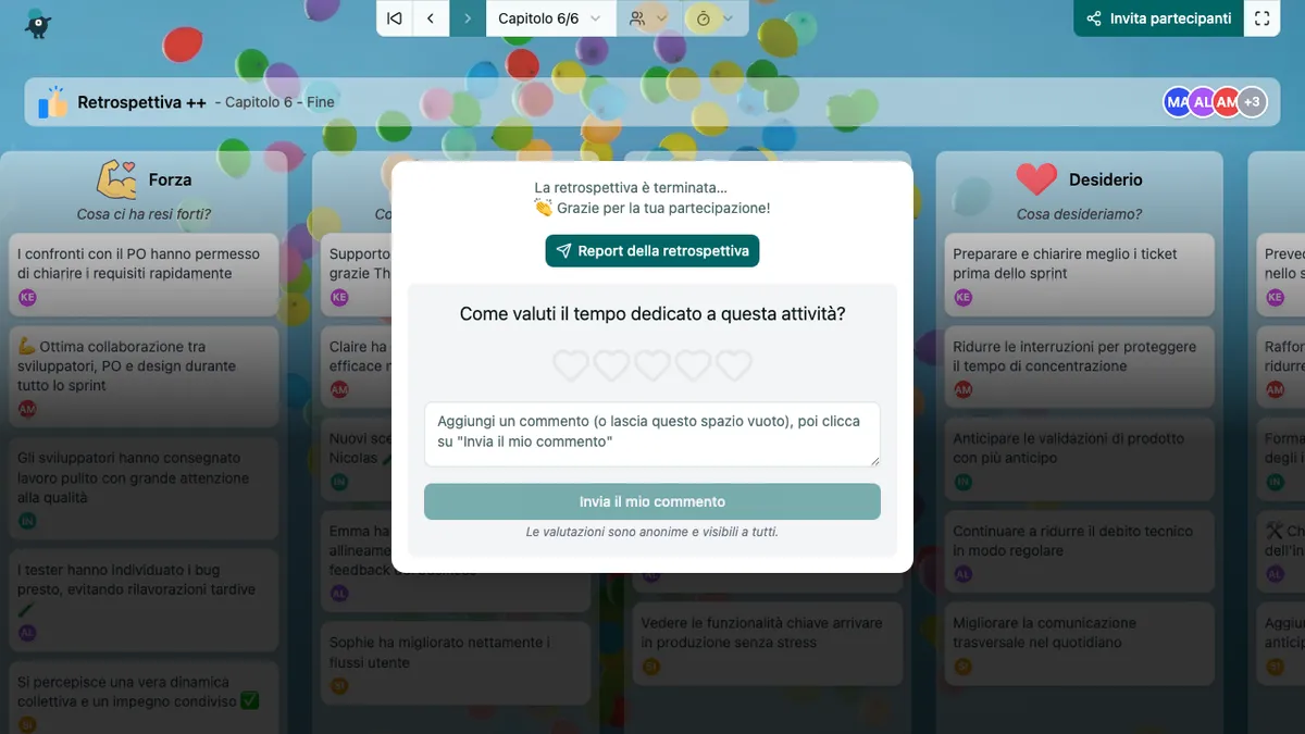 Retrospettiva ++ - end