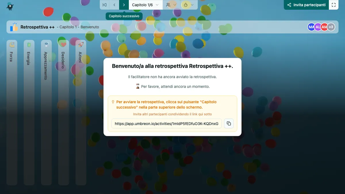 Retrospettiva ++ - welcome