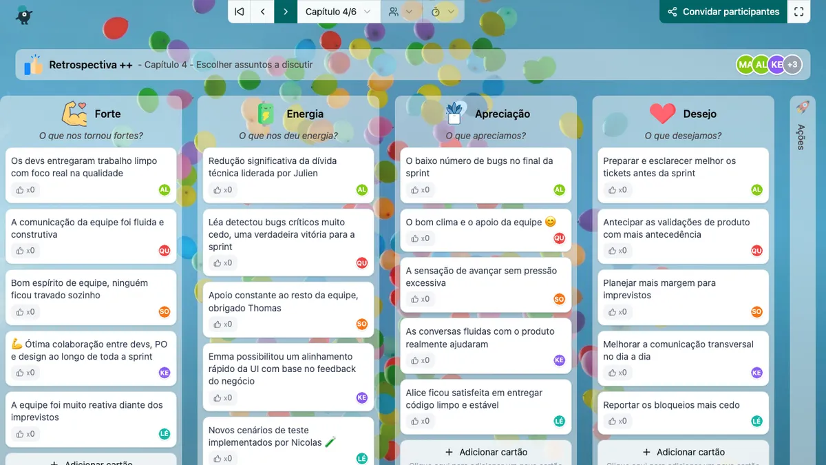 Retrospectiva ++ - choose-subjects